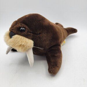 R. Dakin Realistic Walrus 12" Plush Vintage 1985 Stuffed Animal Soft Toy